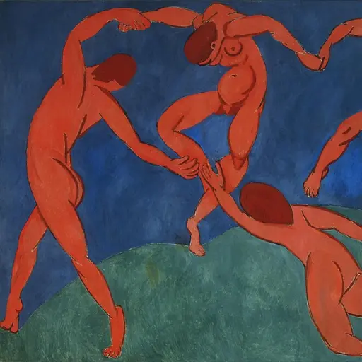 Henri Matisse · La Danse, 1910 · Domínio público · The State Hermitage Museum, São Petersburgo