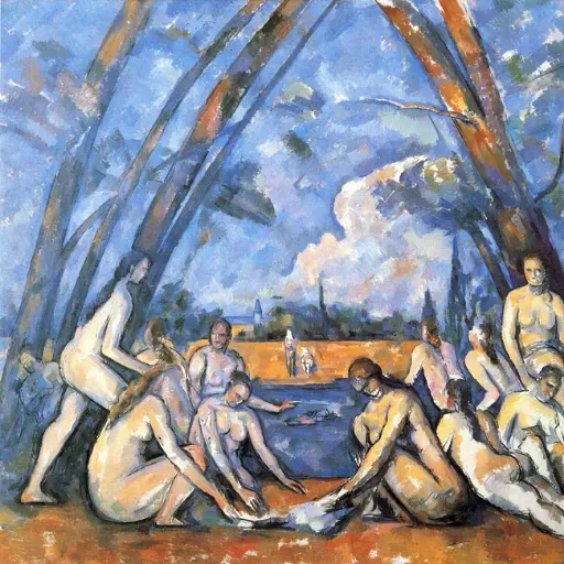 The Large Bathers, Paul Cézanne, 1906, "domínio público"